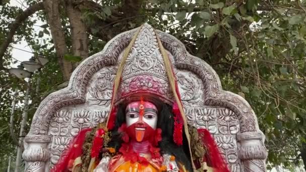 Rampurhaat West Bengal India Hindu God Maa Tara Στο Ναό — Αρχείο Βίντεο