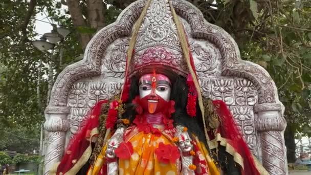 Hinduistický Bůh Tara Maa Chrámu Tarapith — Stock video