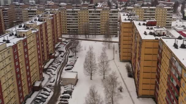 Радянська Архітектура Ківілінн Тарту Старі Поверхові Будинки — стокове відео