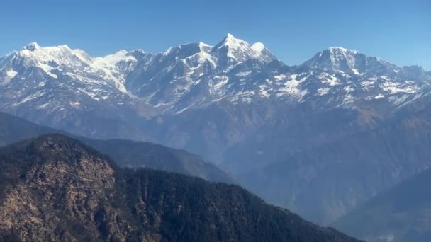 Beautiful View Himalaya Mountains Airplane — Wideo stockowe