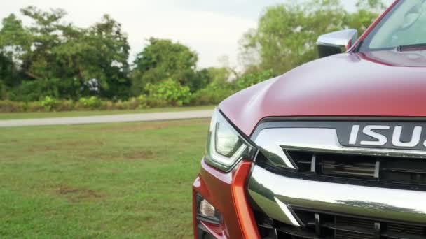 Malaysia March 2022 Isuzu Max Pick Truck Focus Right Front — Vídeos de Stock