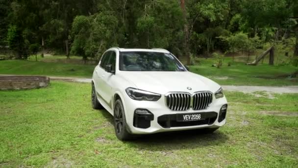 Kuala Lumpur Malajsie Března2022 Zbrusu Nový Interiér Kormidelny Bmw X52020 — Stock video