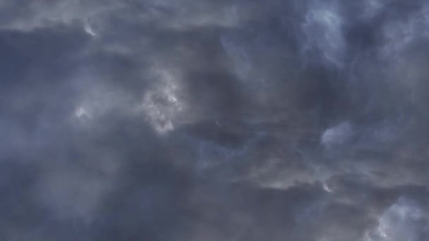 Thunderstorm Loop Stormy Clouds Cumulonimbus — стоковое видео