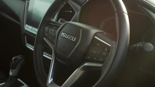 Κουάλα Λουμπούρ Μαλαισία Μαρτίου 2022 Ιδιωτικό Αυτοκίνητο Pickup Isuzu Max — Αρχείο Βίντεο