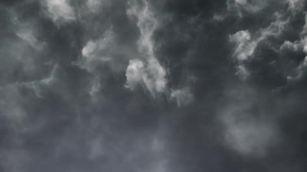 Orage Time Lapse Film Nuages Sombres Ciel — Video