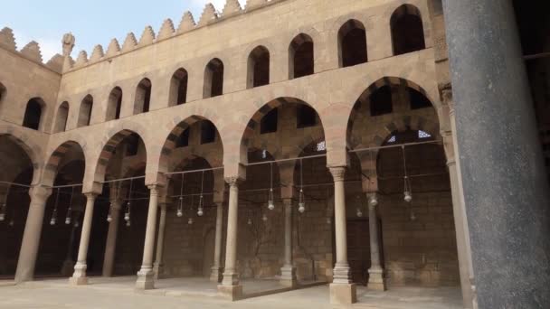 Moschea Sultan Nasir Muhammad Ibn Qalawun Cairo Egitto Pannellatura — Video Stock