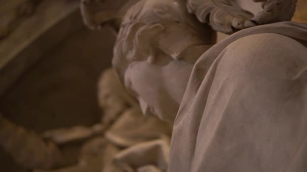 Patsaat Vatikaanin Sisällä Roomassa — kuvapankkivideo