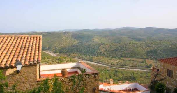 Schöne Aussicht Auf Wohnhäuser Der Provinz Castellon Cervera Del Maestre — Stockvideo