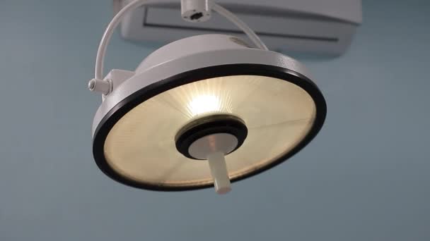 Oświetlenie Sali Operacyjnej Operowania Pacjentów — Wideo stockowe