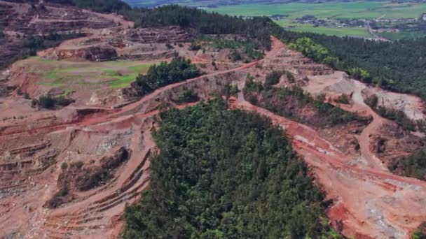 Aerial View Falconbridge Dominicana Mine Process Plant Bonao Dominican Republic — Video Stock