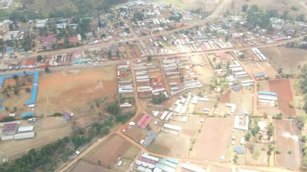 Aerial Drone View Kamatira West Pokot Kapenguria Kenya — Stockvideo
