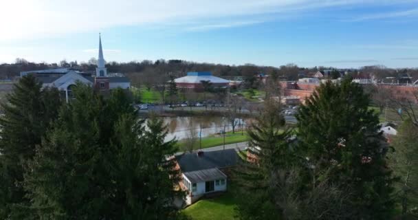 Elizabethtown College Negli Stati Uniti Università Americana Nella Contea Lancaster — Video Stock