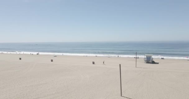 Southern California Beach Van Bovenaf Gezien — Stockvideo