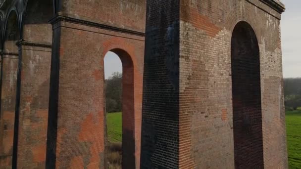 Most Architecture Ouse Valley Viaduct Railway Line Sussex — Stock video