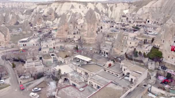 Paysage Urbain Rocheux Goreme Cappadoce Turquie — Video
