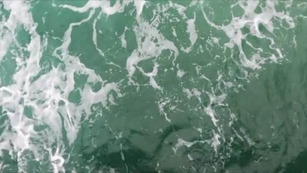 Golven Van Oceaanwater Middellandse Zee — Stockvideo