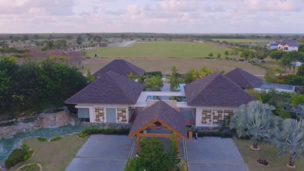 Scenic Los Establos Centro Equestre Cap Cana Repubblica Dominicana — Video Stock