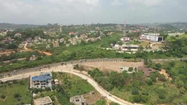Camino Colina Aburi Ghana — Vídeos de Stock