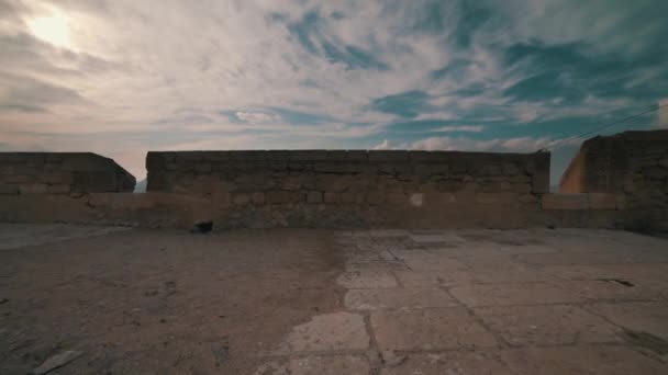 Vista Panorámica Ciudad Turística Alicante España Desde Castillo Santa Brbara — Vídeo de stock