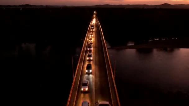 Hyperlapse Mexican Bridge Alamo Veracruz Mexico — Stock video