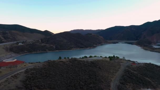 Visitor Center Pyramid Lake Southern California Reservoir — Vídeo de Stock