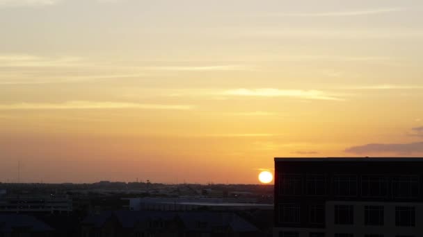 Tight Time Lapse Shot Sun Rising — Vídeos de Stock