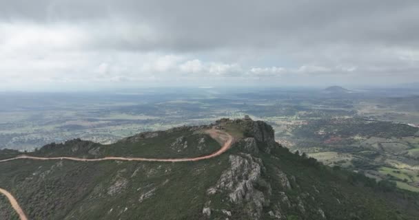 Breathtaking View Guard House Top Rocky Hil — Stockvideo