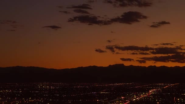 Lapso Tiempo Del Sol Saliendo Sobre Una Montaña Arizona — Vídeos de Stock