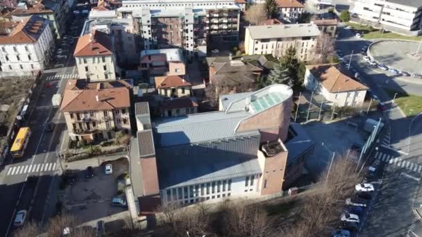 Riprese Aeree Una Chiesa Con Drone — Video Stock