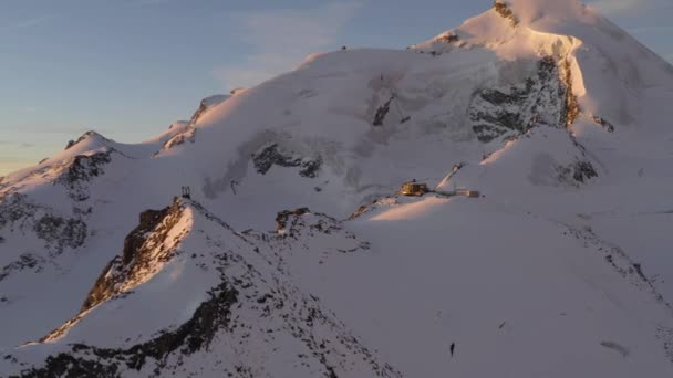Sunrise Shot Saas Fee Switzerland — 비디오