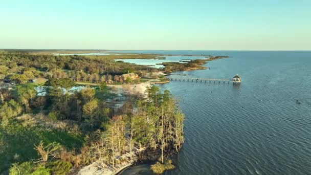 Flygfoto Över Fontainbleau State Park Mandeville Louisiana — Stockvideo