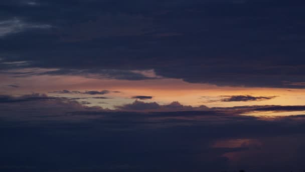 Slow Clouds Sunset Verazruz Mexico — Stock video
