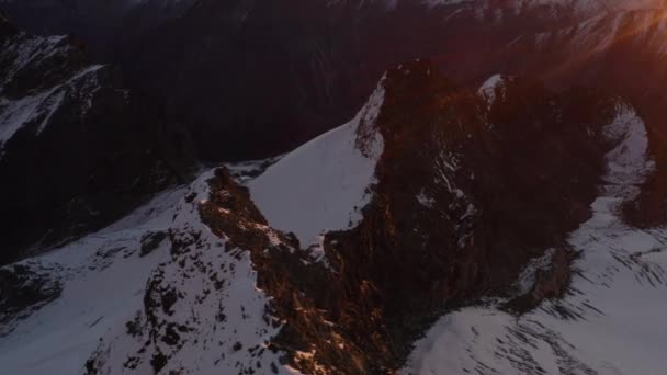 Montanhas Inverno Saas Fee — Vídeo de Stock