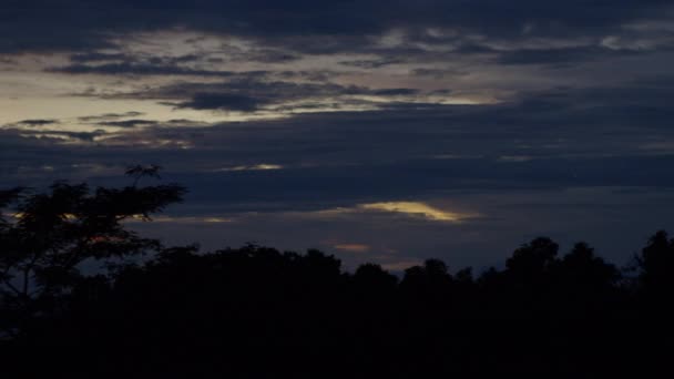 Camera Panning Cloudy Sunset Beautiful Valley Veracruz Mexico — Stock video