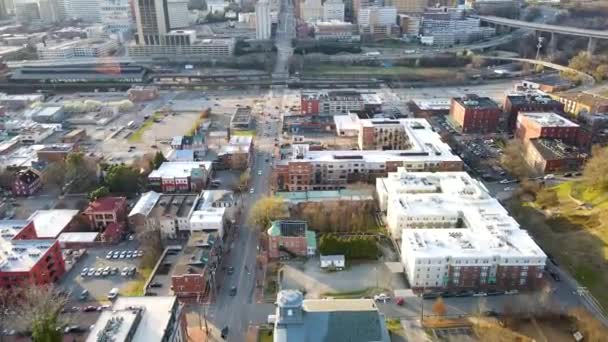 Shockoe Bottom Main Street Station Downtown Richmond Virginia Usa Aerial — Vídeos de Stock