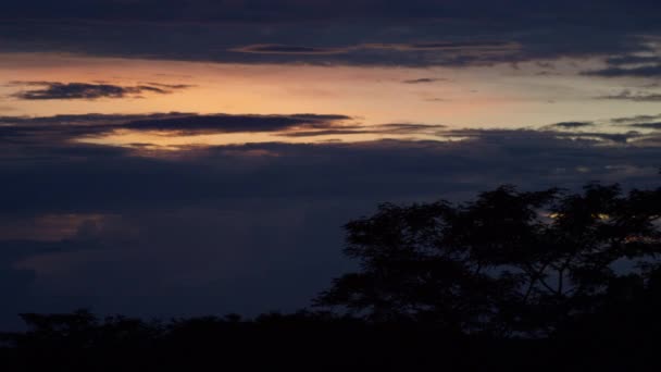 Cloudy Sunset Beautiful Valley Veracruz Mexico — Stock video