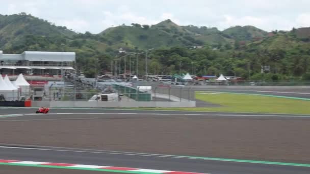 Gara Motogp Mandalika Circuit Indonesia — Video Stock