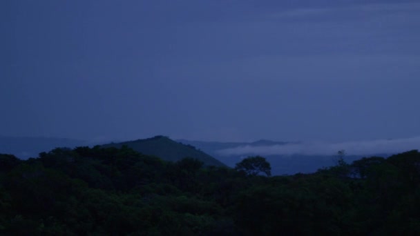 Camera Panning Cloudy Sunset Beautiful Valley Veracruz Mexico — Stock video