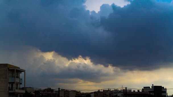 Time Lapse Clouds Disappearing — Stock Video