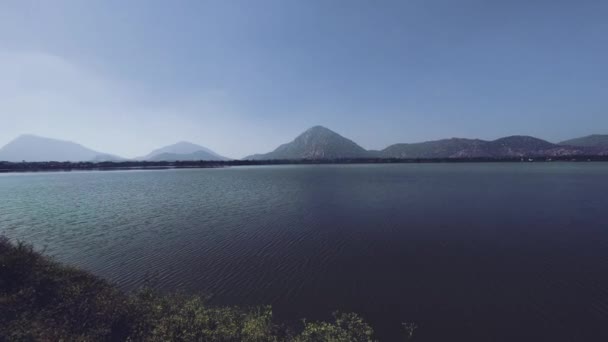 Beau Réservoir Eau Dans Village Utilisé Pour Irrigation Agriculture — Video