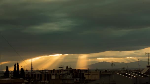 Χρόνος Λύπη Των Ακτίνων Φωτός Πουλιά — Αρχείο Βίντεο