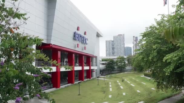 Bitec Bangna Известный Выставочный Конгресс Центр Расположенный Банг Бенгази Бангкок — стоковое видео