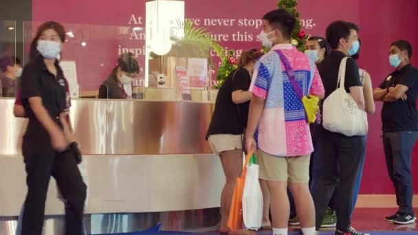 People Shop Central World Bangkok Shopping Plaza Complex Which Sixth — Stock Video