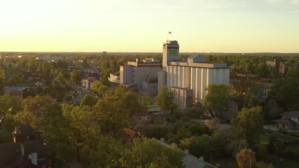 Tartu Mill Kompleksinin Insansız Hava Aracı Çekimi — Stok video