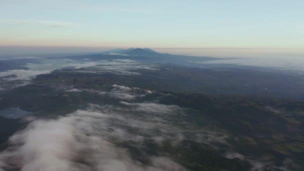 Costa Rica Landschap Hoge Hoogte Uitzicht Bedekt Met Lichte Wolken — Stockvideo