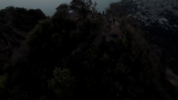 Vistas Del Amanecer Las Ciudades Mayas Del Lago Atitlán Desde — Vídeos de Stock