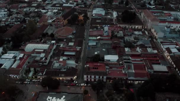 Chiapas Meksika San Cristobal Las Casas Bulutlu Bir Günbatımında Trafik — Stok video
