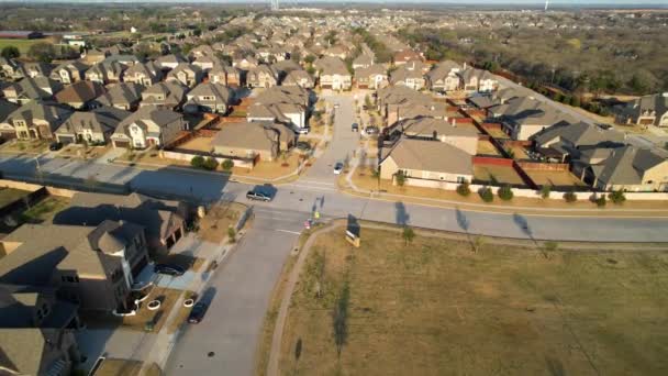 Aerial Footage Houses Neighborhood Lantana Texas — Vídeo de Stock