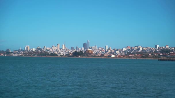 Panorama Vista Mostrando Belo Skyline São Francisco City Contra Céu — Vídeo de Stock