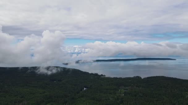 Nube Gruesa Que Cierne Sobre Río Powell Largo Del Impresionante — Vídeos de Stock